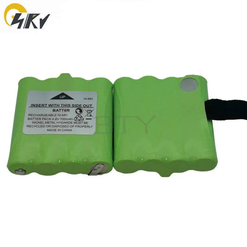BTY BATT6R Battery Rechargeable 4.8V 700mAh Battery For Midland Two Way Radio Walkie Talkie G6 LXT27