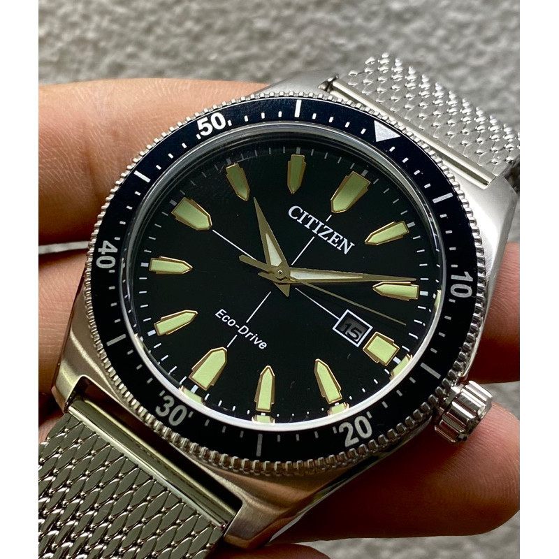 นาฬิกาข้อมือ Citizen Eco-Drive “Black”Diver’s 100M  AW1590-55E