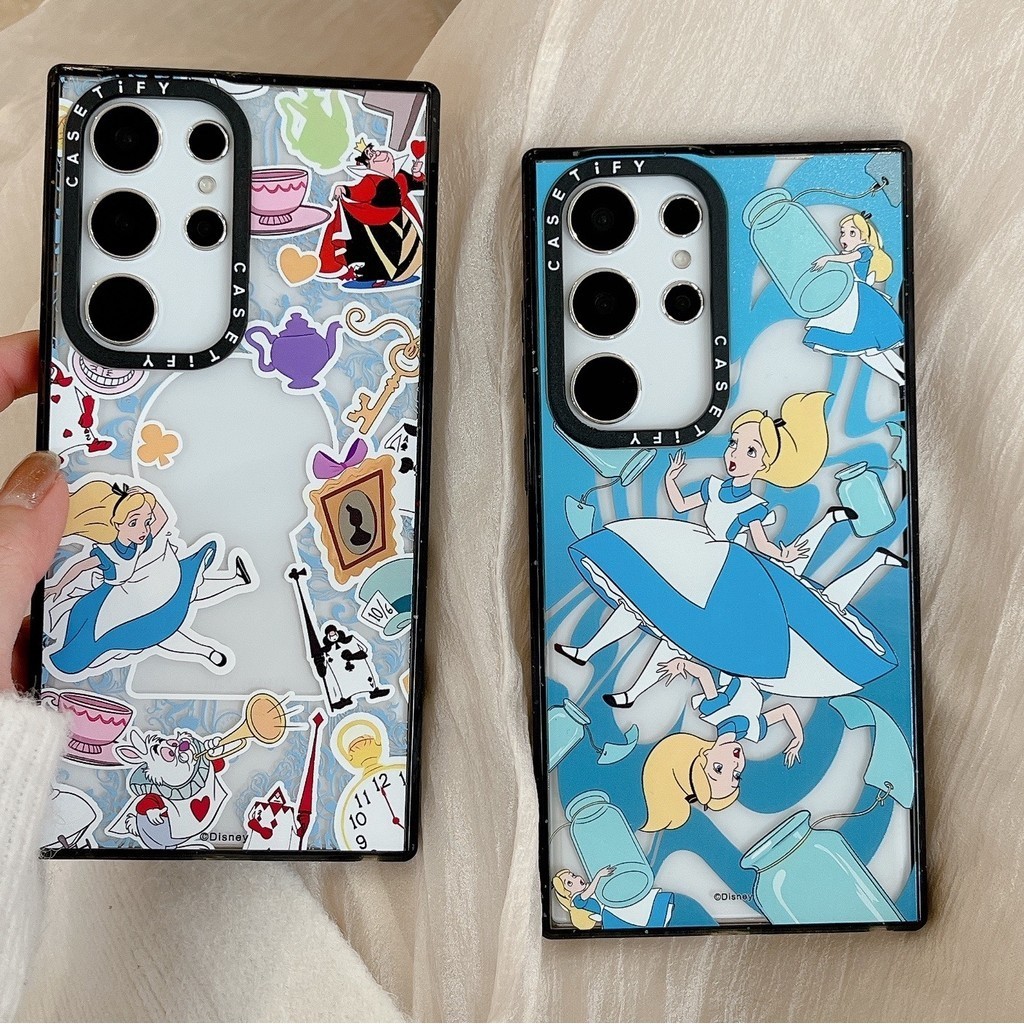 Disney Alice in Wonderland Hard Clear Impact Casetify เคสโทรศัพท์สําหรับ Samsung Galaxy S22 S23 S24 