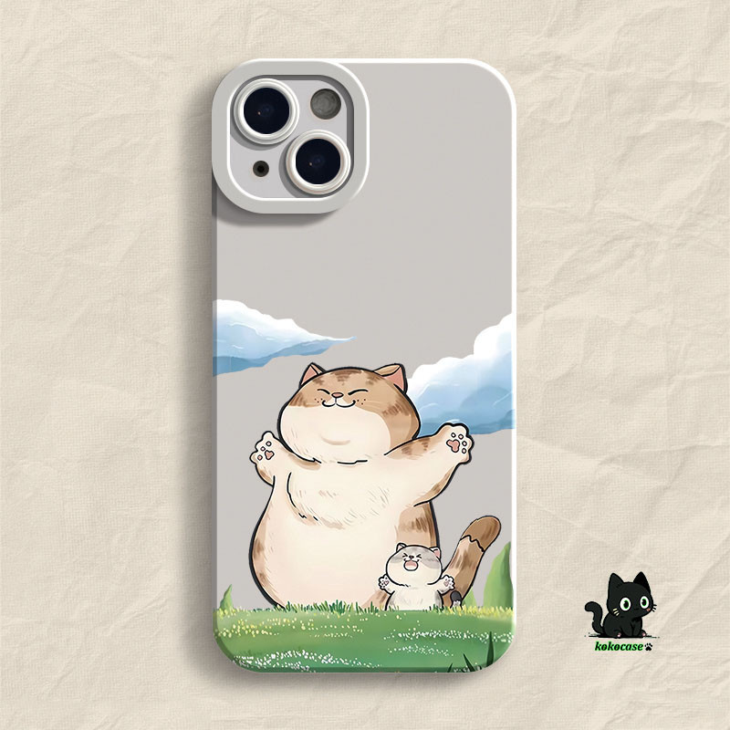 เคสไอโฟนสวยๆ ใช้ได้กับ iPhone11 14 12 13 15 Pro Max X Xs Xr 7 8 Plus Xsmax กันกระแทกและซิลิโคนนุ่ม การป้องกันกล้อง