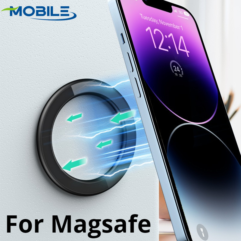[ Featured ] แหวนแม่เหล็ก ทรงกลม ไร้รอยต่อ สําหรับยึดโทรศัพท์มือถือ Magsafe Series