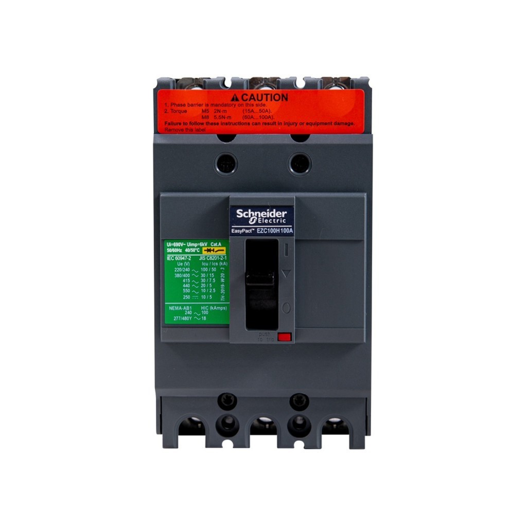 good tools. SCHNEIDER เมนเบรกเกอร์ 3P 100A 30KA รุ่น EZC100H3100T สีดำ ถูกจริงไม่จกตา