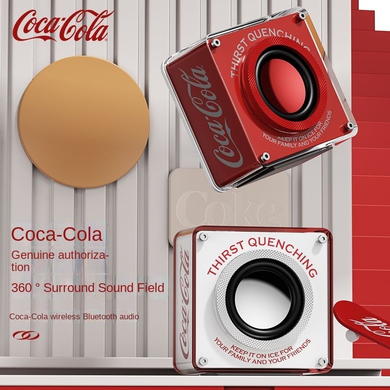 Coca-cola Coca-Cola Audio A01 ลําโพงซับวูฟเฟอร์บลูทูธไร้สาย ขนาดเล็ก 4GVM