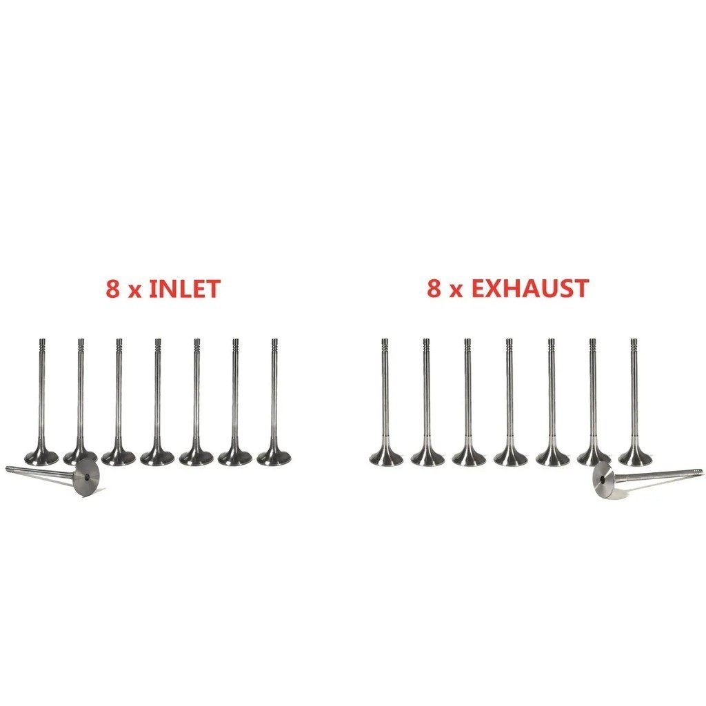 QP03 11127797711 11347797712 8x Exhaust + 8x Inlet Valves for BMW Mini 2.0 N47 B37 B47 N57 114d 214d