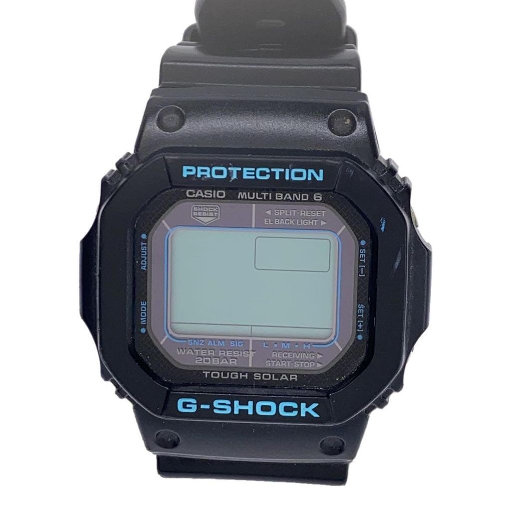 CASIO Wrist Watch G-Shock GW-M5610 Black Blue Men's Solar Digital Direct from Japan Secondhand