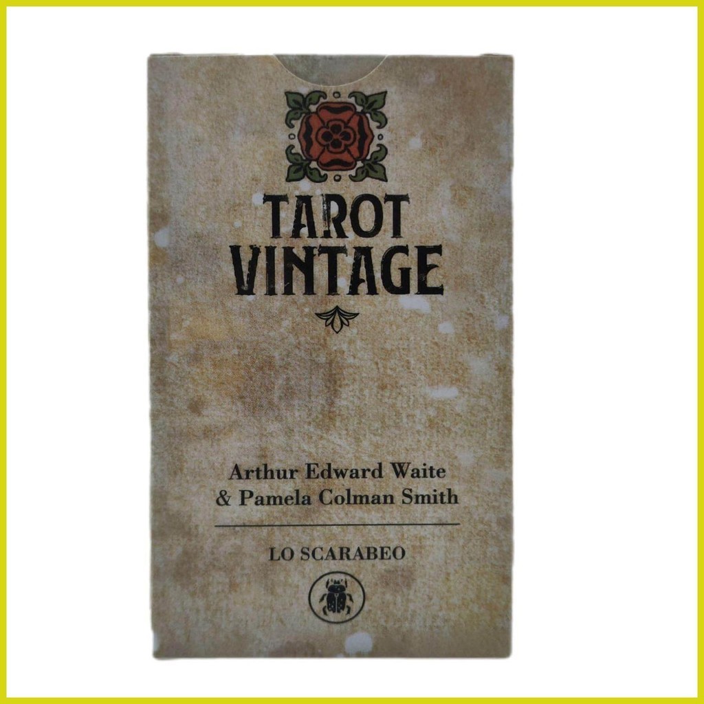 ไพ่ทาโรต์ [ tarot Vintage ] ไพ่ทาโรต์ 12×7 ซม. แบบพกพา 78 ชิ้น
