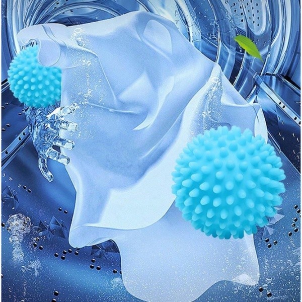 GlobalHouse SAKU ลูกบอลซักผ้าทรงกลม รุ่น DR006 ขนาด 6.2x6.2x6.2 ซม.คละสี (3 ชิ้น/ถุง) สินค้าของแท้คุ