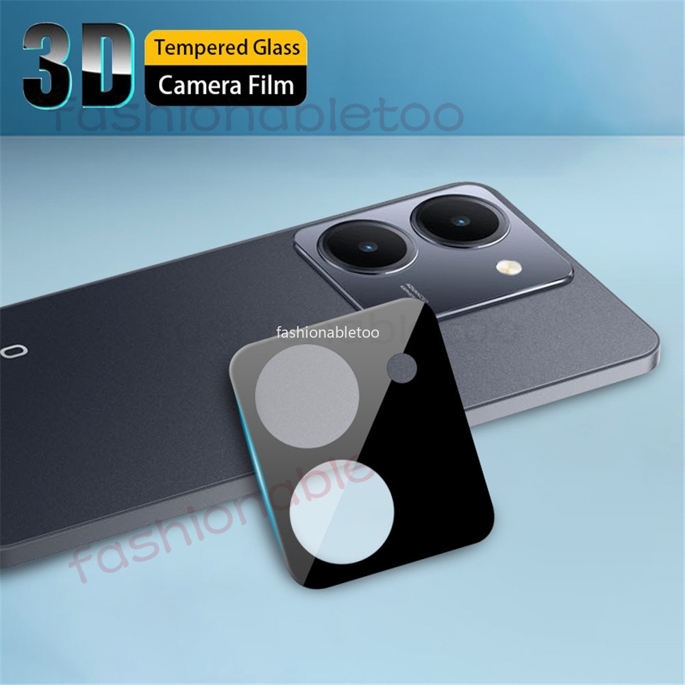 1-3 PCS 3D เลนส ์ กล ้ องกระจกนิรภัยเต ็ มรูปแบบป ้ องกันฟิล ์ มสําหรับ Vivo Y03s Y03t Y18s Y28 Y38 Y100 Y17s Y 03 Y 18 Y 28 Y 38 Y 100 Y 17s VivoY03 VivoY18 VivoY100 VivoY17s VivoY38