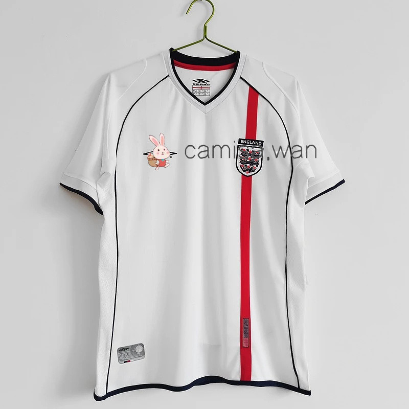 2001-03 England Home Retro Jersey เสื ้ อฟุตบอล
