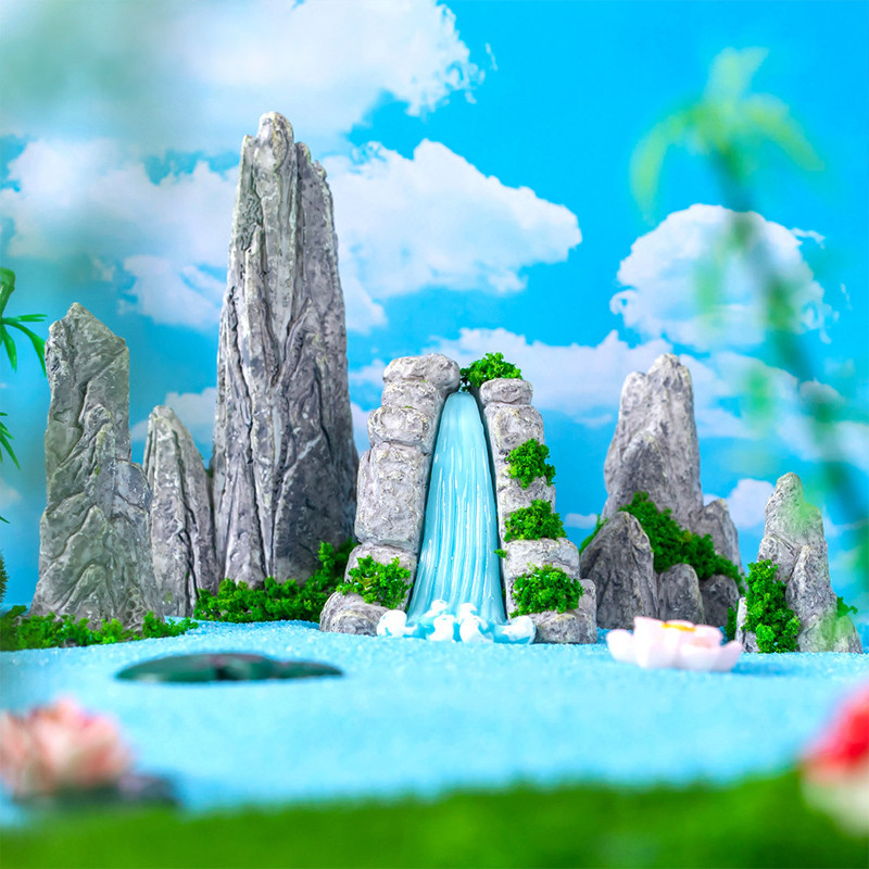 Shanshui เครื่องประดับตกแต่งสวน ขนาดเล็ก 1 ชิ้น - รูปที่ 2