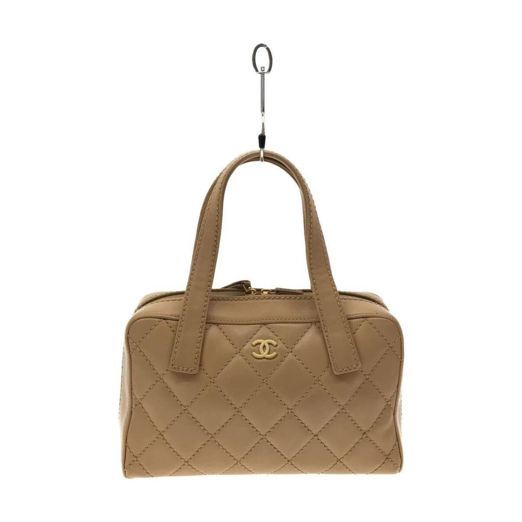 Chanel กระเป๋าถือ สีน้ําตาล ส่งตรงจากญี่ปุ่น มือสอง
