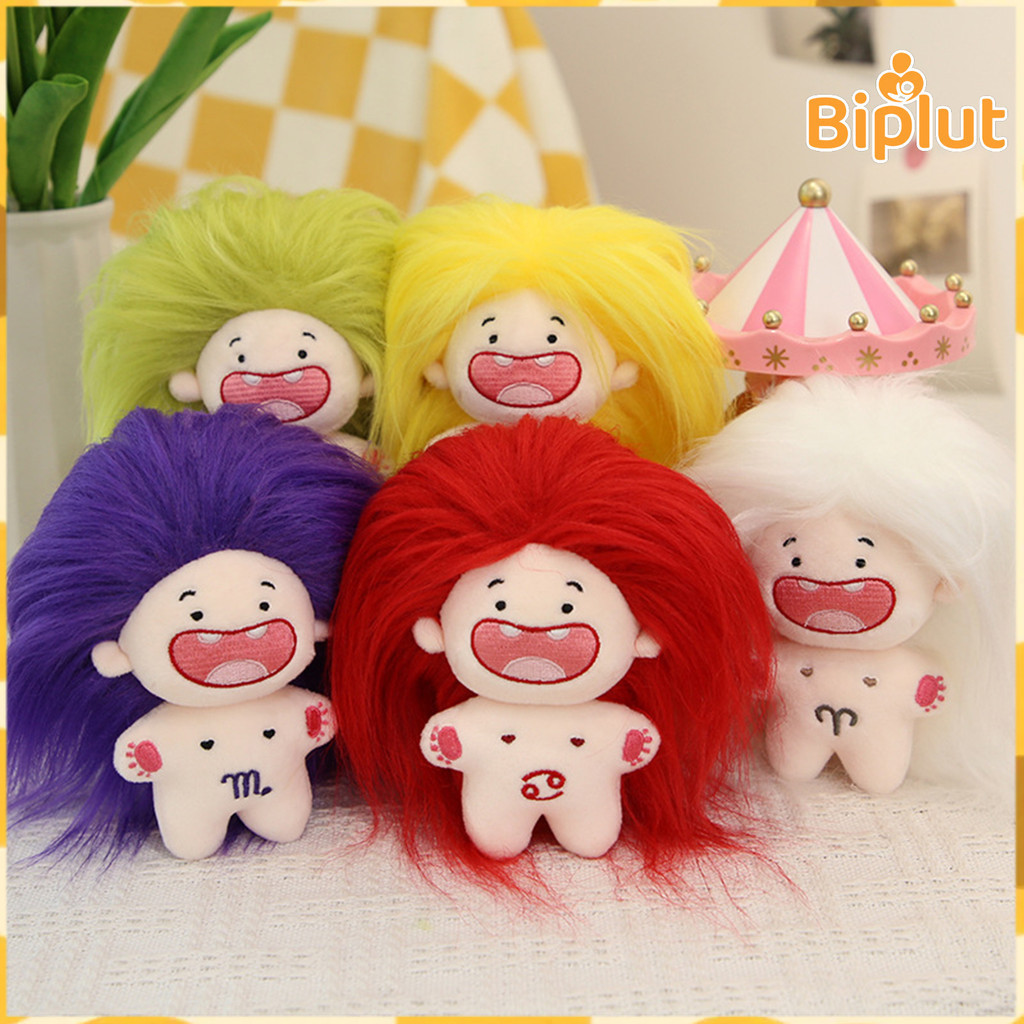 Biplut 11 ซม.Naked ตุ๊กตาของเล่นผมปุยที่มีสีสัน Deciduous ฟัน 12-Constelelation Plushies แกล้งทําเป็นของเล่นยังไม่เสร็จผ้าฝ้ายตุ๊กตา Idol ตุ๊กตาเด็กของเล่นตุ๊กตาสาวของขวัญ