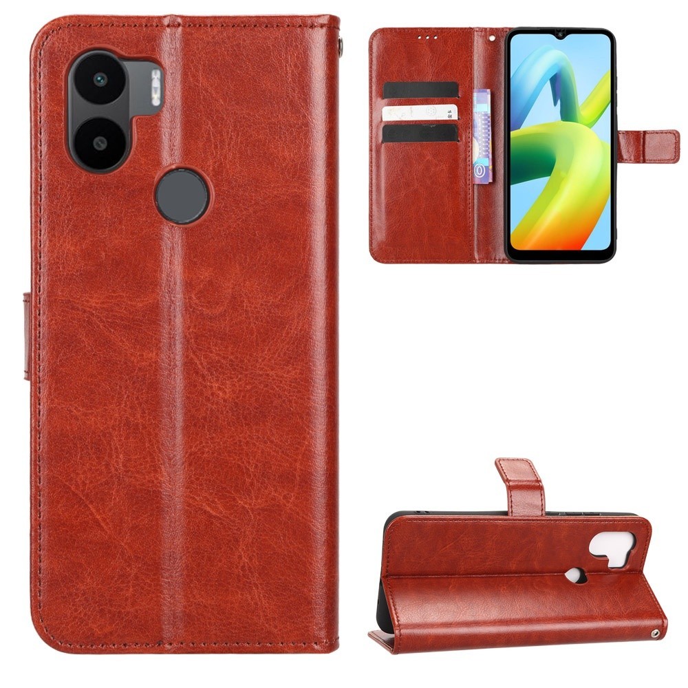 สําหรับ Redmi A2 Plus เคสฝาพับ ที่วางโทรศัพท์ เคส Redmi A2 Plus เคส กระเป๋าสตางค์ หนัง PU ฝาหลัง