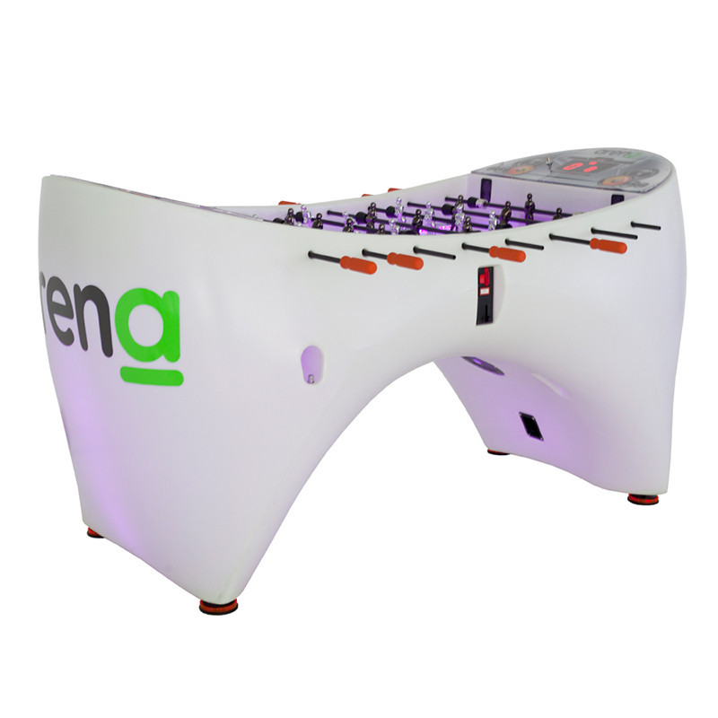 SAM โต๊ะโกล์ โต๊ะฟุตบอลมือหมุน มีระบบหยอดเหรียญ ระบบไฟรอบตัว Arena LED Coin-Operated Foosball Table