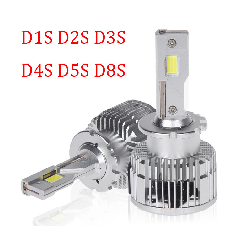 High bright D2S D1S D3S D4S D5S D8S LED ไฟหน้าหลอดไฟ HID plug and play D2R D4R หลอดไฟ LED 6500k 3500