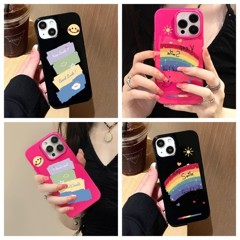 INS Case เคสโทรศัพท์ For iPhone 11 15 Pro Max 14 12 13 Pro Max 6 8 7 Plus XS Max XR เคสซิลิโคนป้องกันโทรศัพท์มือถือตก