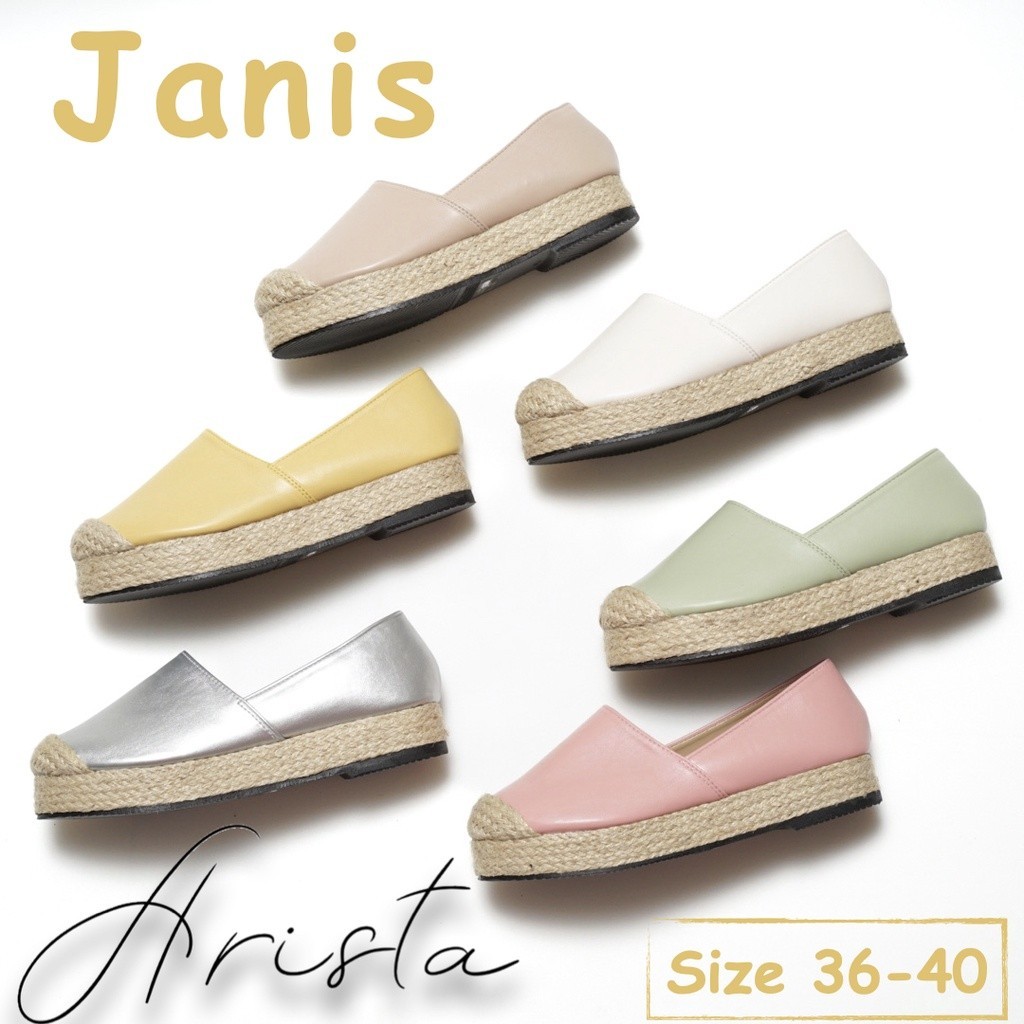 รองเท้านักศึกษา Arista ( 🇹🇭 Ready to ship) รองเท้าผู้หญิง คัชชู หุ้มส้น สไตล์เกาหลี  รุ่น Janis ( ART-030 )