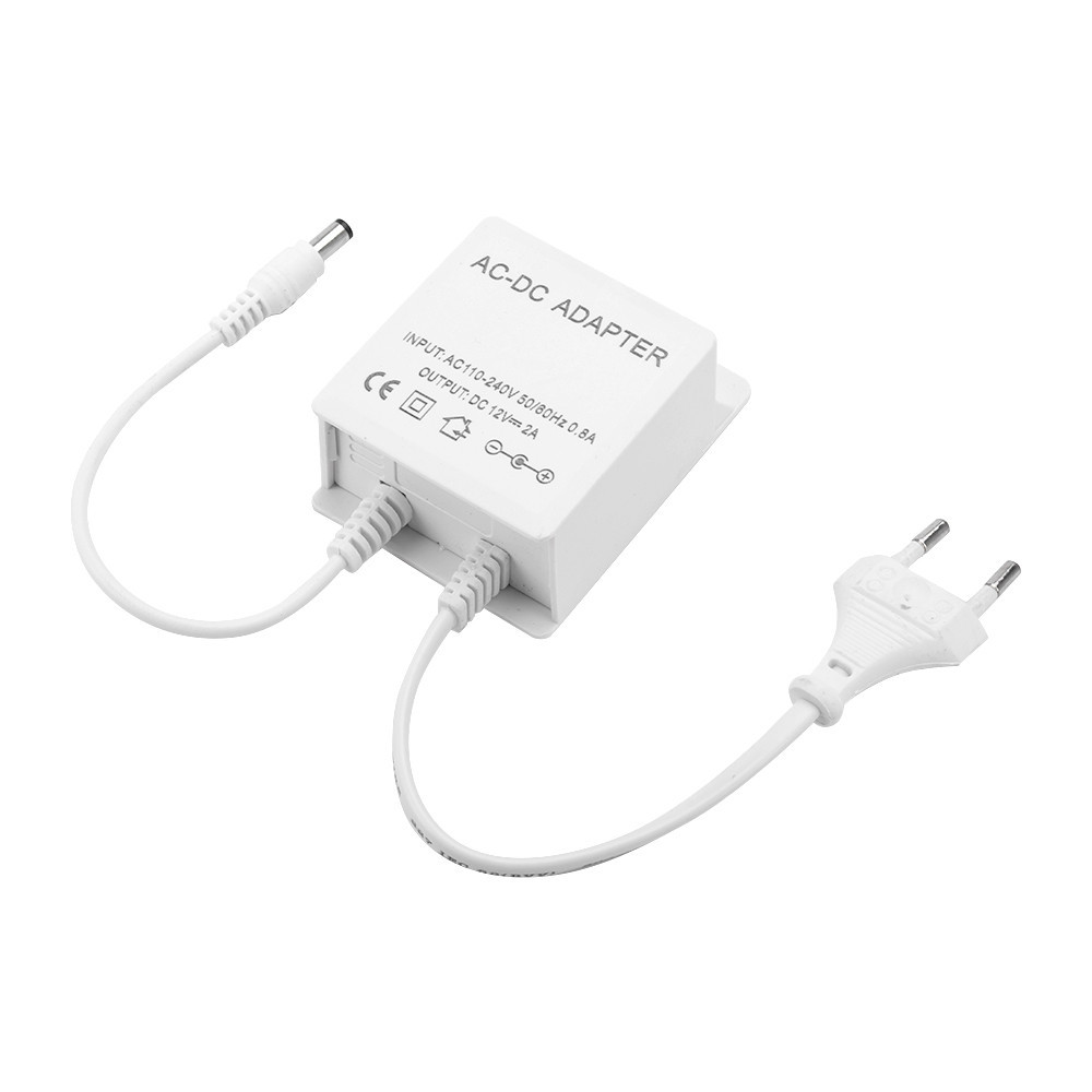 Pcbfun อะแดปเตอร์สายไฟ LED AC100-240V เป็น DC12V2A สําหรับกล้องวงจรปิด