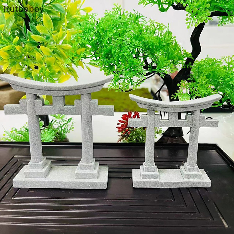 [Rut] Torii ประตูหินทรายจําลอง ขนาดเล็ก สไตล์ญี่ปุ่น สําหรับตกแต่งตู้ปลา สวน ศาลเจ้า สวนภูมิทัศน์ COD ราคา ถูกที่สุด ดีลบีเคเค แกลเลอรีภาพที่ 6