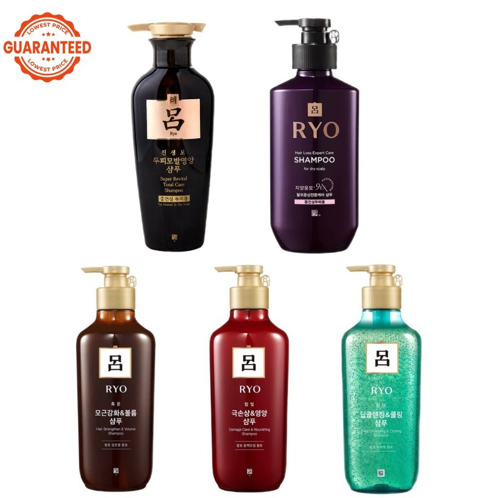 (ของแท้) Ryo Shampoo ริยอ แชมพูเกาหลี สมุนไพรเกาหลี Damage Care hair strengthener