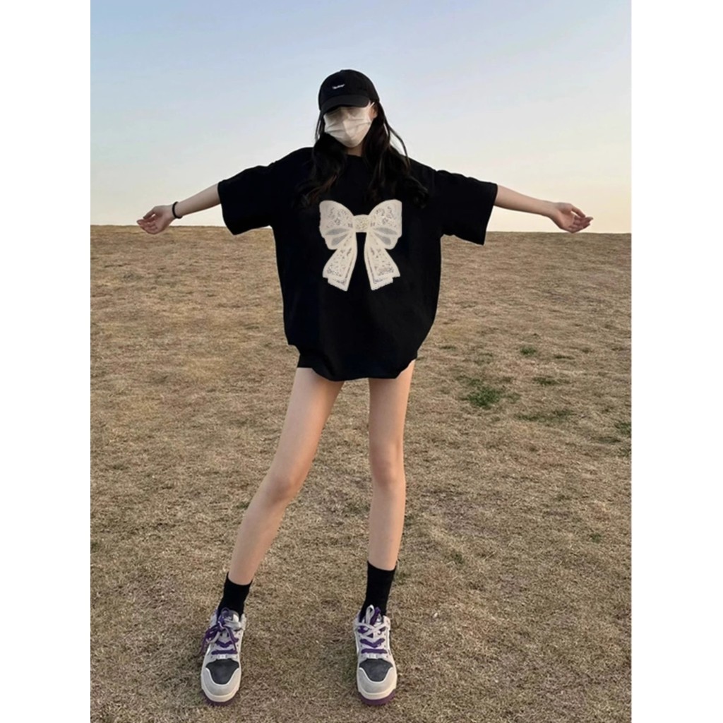 （พร้อมส่งจากกทม มาถึงใน 2วัน）เสื้อยืดยอดฮิตสไตล์ญี่ปุ่นและเกาหลี ลายการ์ตูน ใส่สบาย เสื้อเชิ้ตลำลอง oversize