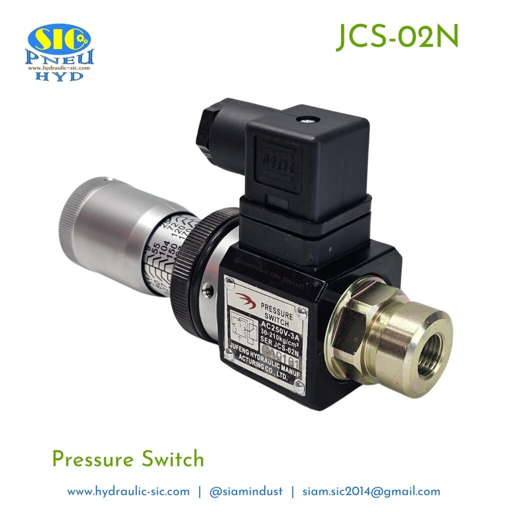 JCS-02N,JCS-02NL,JCS-02H : JF-JCS-02** (Pressure Switch) เพรสเชอร์สวิทช์ สวิทช์แรงดันไฮดรอลิค