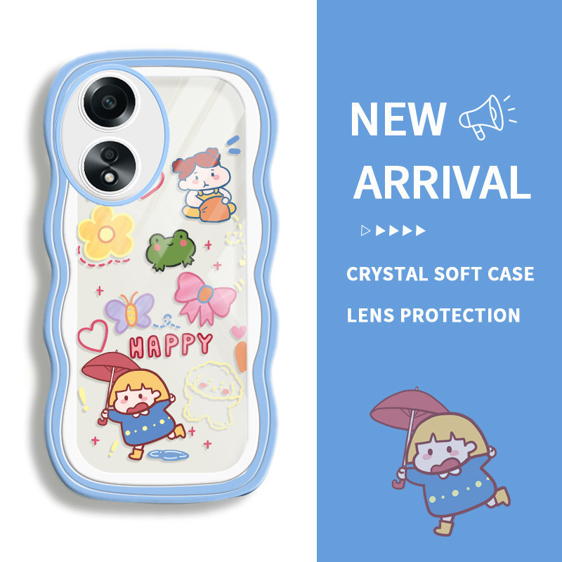 สําหรับOppo A58 4GสําหรับOppoA58 OPOP 0PP0 A58 OPปลอกHP Softcase Kesing Lucuโทรศัพท์Cesing Soft Cass