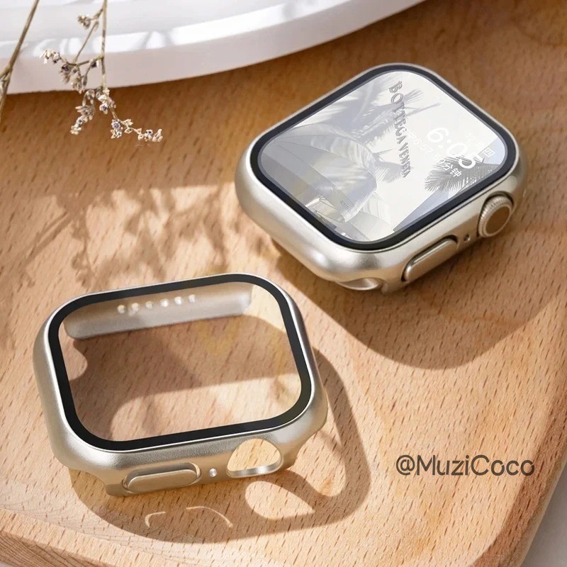 กระจก และฝาครอบ ป้องกันหน้าจอ อุปกรณ์เสริม สําหรับ Apple Watch Series 9 8 7 6 SE 5 4 3 IWatch Ulrta 49 มม. 45 มม. 41 มม. 44 มม. 40 มม. 42 มม. 38 มม.