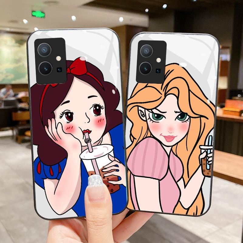 เหมาะสำหรับ VIVO Y75 5G Y75 4G Y75S Y72 Y73 Y76 Y7s Y85 Y89 กรณีโทรศัพท์แฟชั่นเคส Simple Heiress