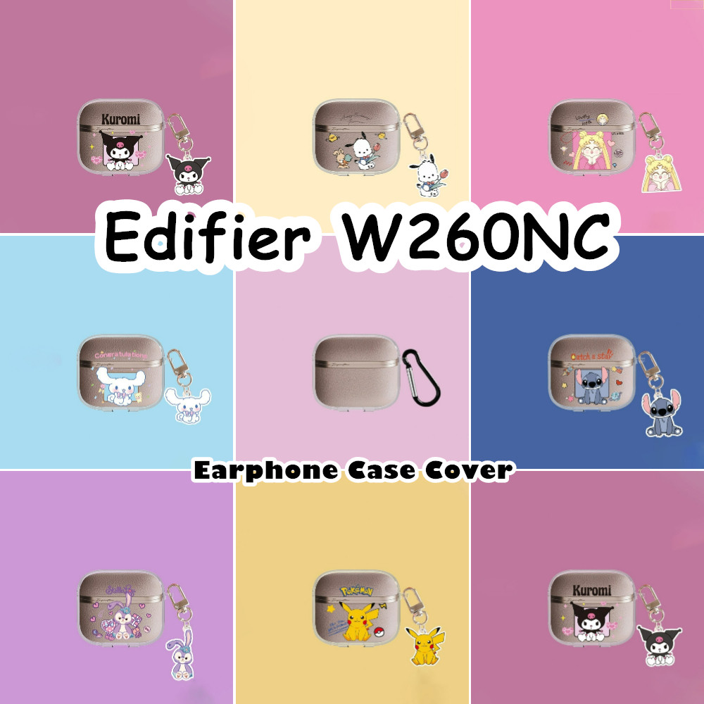 【Case Home】นําไปใช้กับ Edifier W260NC เคส Case เคสหูฟัง รูปแบบการ์ตูนคู่รัก ซิลิโคนนุ่ม เคส เคสหูฟัง