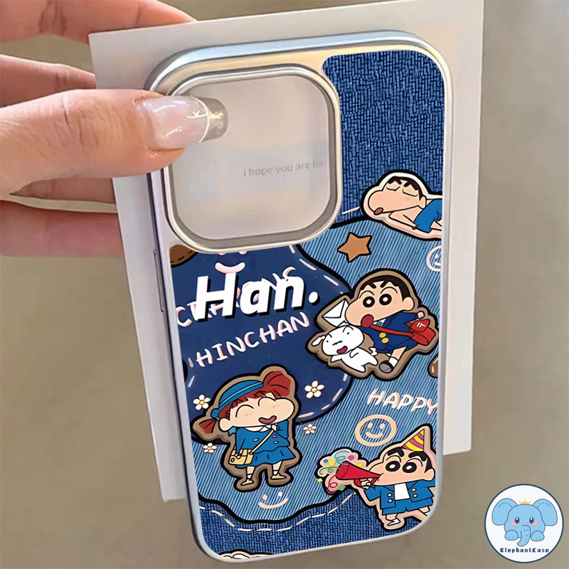 เคสรูปแมวดัชชุนด์ลายการ์ตูน IPhone 11 16 13 12 15 14 Pro Max XR X XS 8Plus 7Plus Max 7 8 16 Plus SE เคสลายเครยอนชินจัง - รูปที่ 4