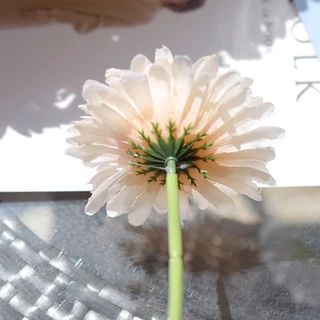 ช่อดอกไม้ปลอม 🌼 ดอกไม้ประดิษฐ์ เยอบีร่า พลาสติก PU สําหรับตกแต่งบ้าน งานแต่งงาน ช่อดอกไม้เยอบีร่า