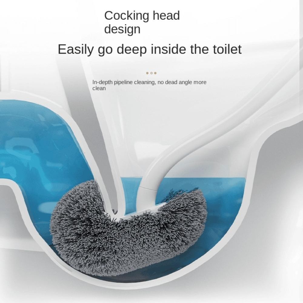 BEYONDAY แปรงขัดห้องน้ํา S-type, ผมนุ่มด้ามยาวมุมช่องว่างแปรง, ทนทานไม่มีมุมตายติดผนัง S-type แปรงห้องน้ําเครื่องมือทําความสะอาดอุปกรณ์เสริม - รูปที่ 7