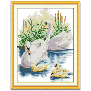 ปักครอสติส หงส์ สัตว์ ปักครอสติช 14/11CT