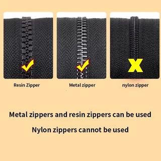 ชุดซิปซ่อม 3 ขนาดแตกต่างกัน ถอดออกได้และติดตั้งได้ Zipper Head 1 ชิ้น