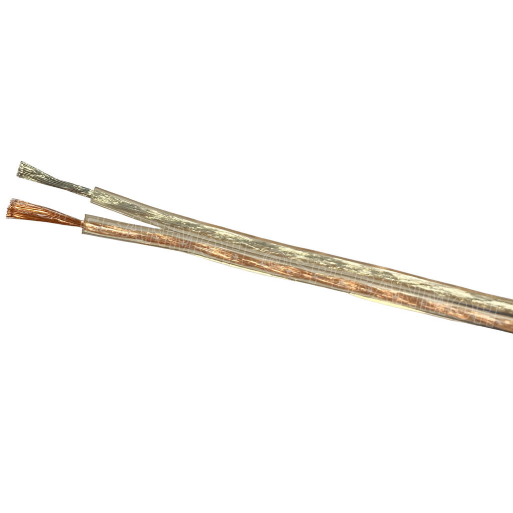 [ 3เมตร ] LASER F-3 สายลำโพงใส คู่ F3 2Cx16AWG 1.31mm2 สัญญาณลำโพง Speaker Cable สายต่อลำโพง Twins Cable ทองแดงแท้ 2C...