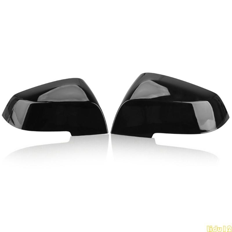 Lidu12 ฝาครอบกระจกมองหลังรถยนต์ สีดํา สําหรับ F30 F35 14-19