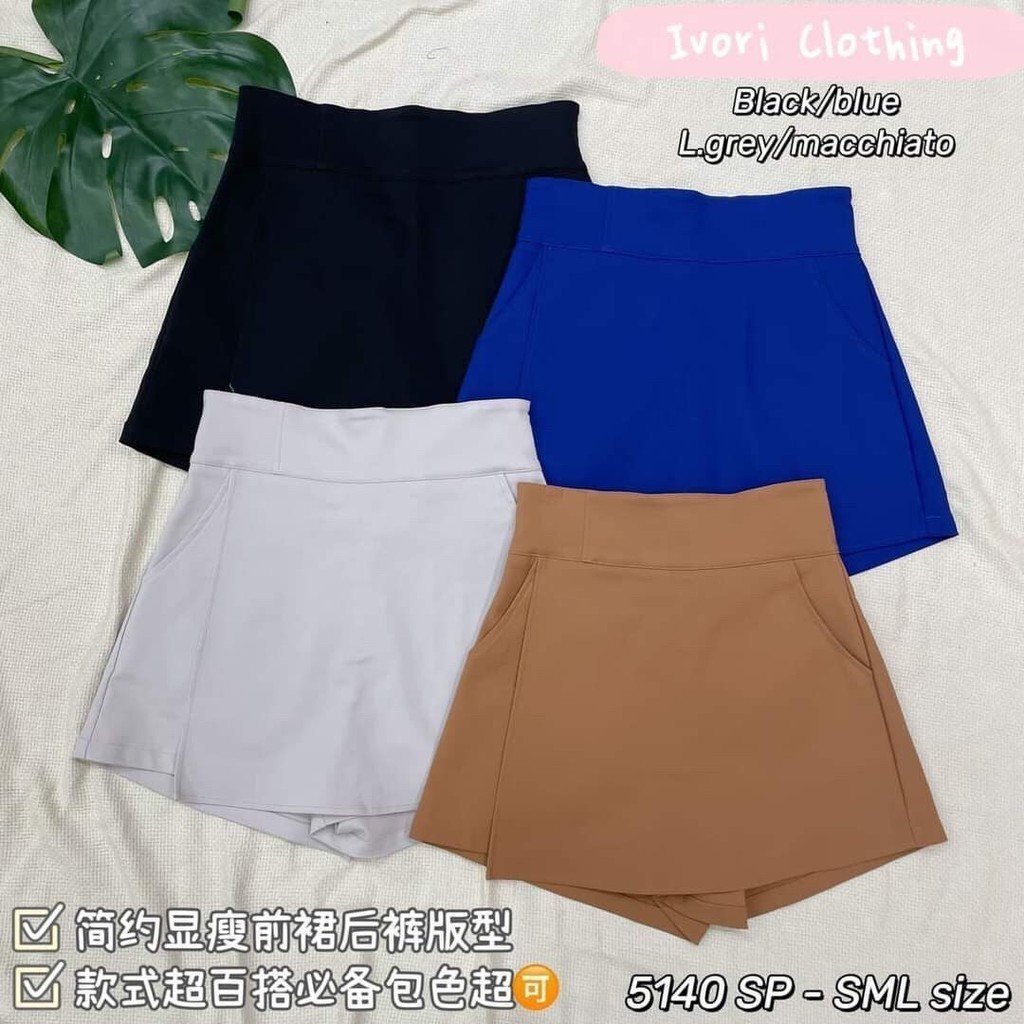 IVORI 5140 裤กระโปรง Skort 原价RM59 ชุดลําลอง lovito