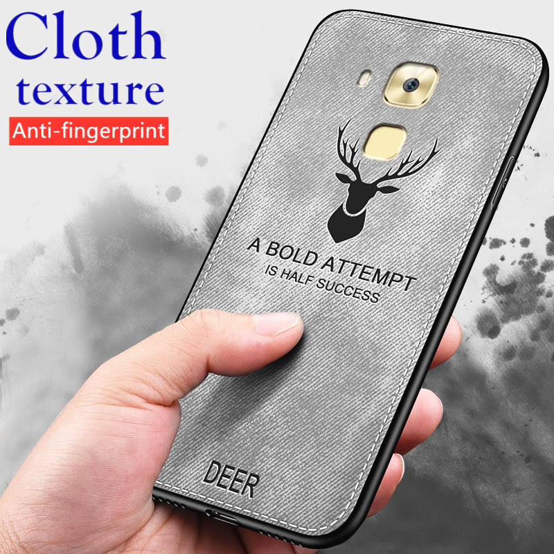 สําหรับ Huawei Nova Plus MLA-L01 L11 L02 L12 L03 L13 Retro ผ้าใบสไตล์ผ้านุ่มรูปแบบผ้า Breathable เหง