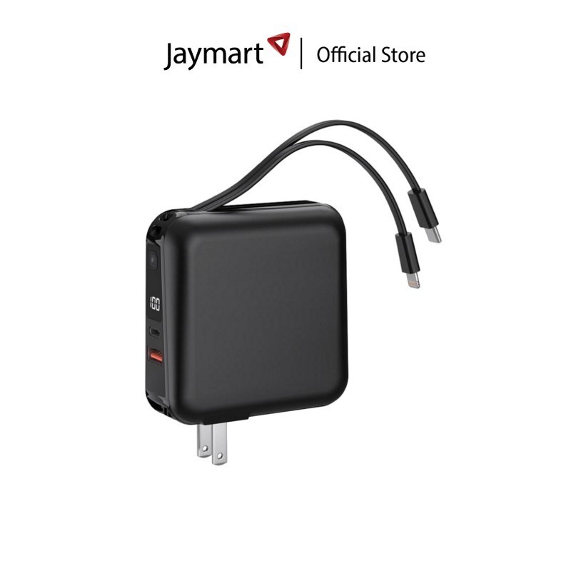 VEGER Powerbank with Wall Charger P15 PD+QC 20W 15000mAh (รับประกันศูนย์ 1 ปี) By Jaymart