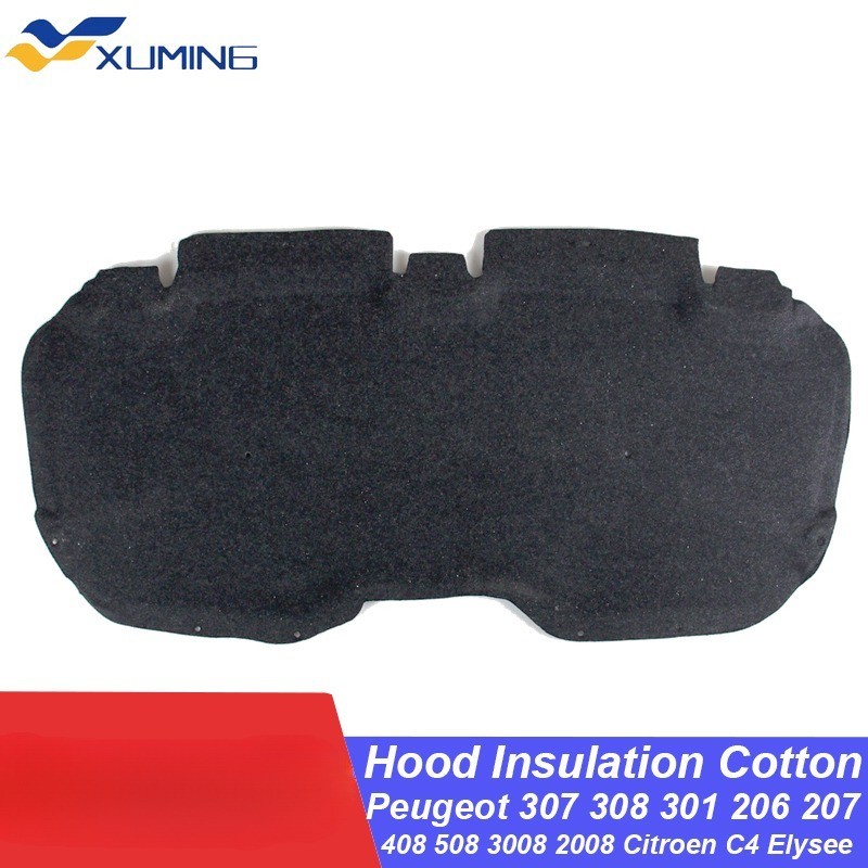 Xm- แผ่นฉนวนกันความร้อน ผ้าฝ้าย สําหรับ Peugeot 307 308 301 206 207 408 508 3008 2008 Citroen C4 C-Q