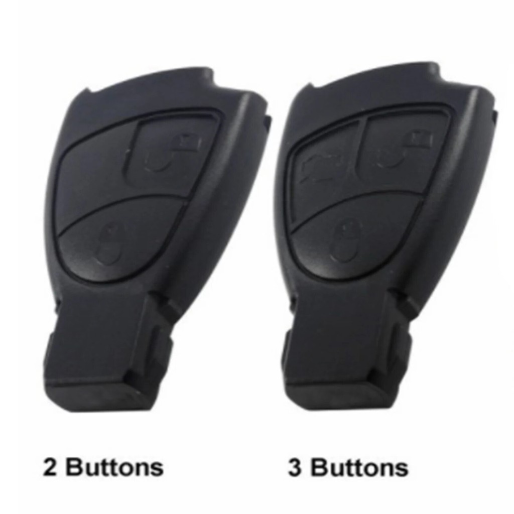 BENZ กรอบกุญแจ ปลอกกุญแจ ใหม่2/3ปุ่ม Remote Key Fob Case สำหรับ Mercedes Benz ฝาครอบกุญแจรถ W203 W209 W211  W220 ร้านไทย