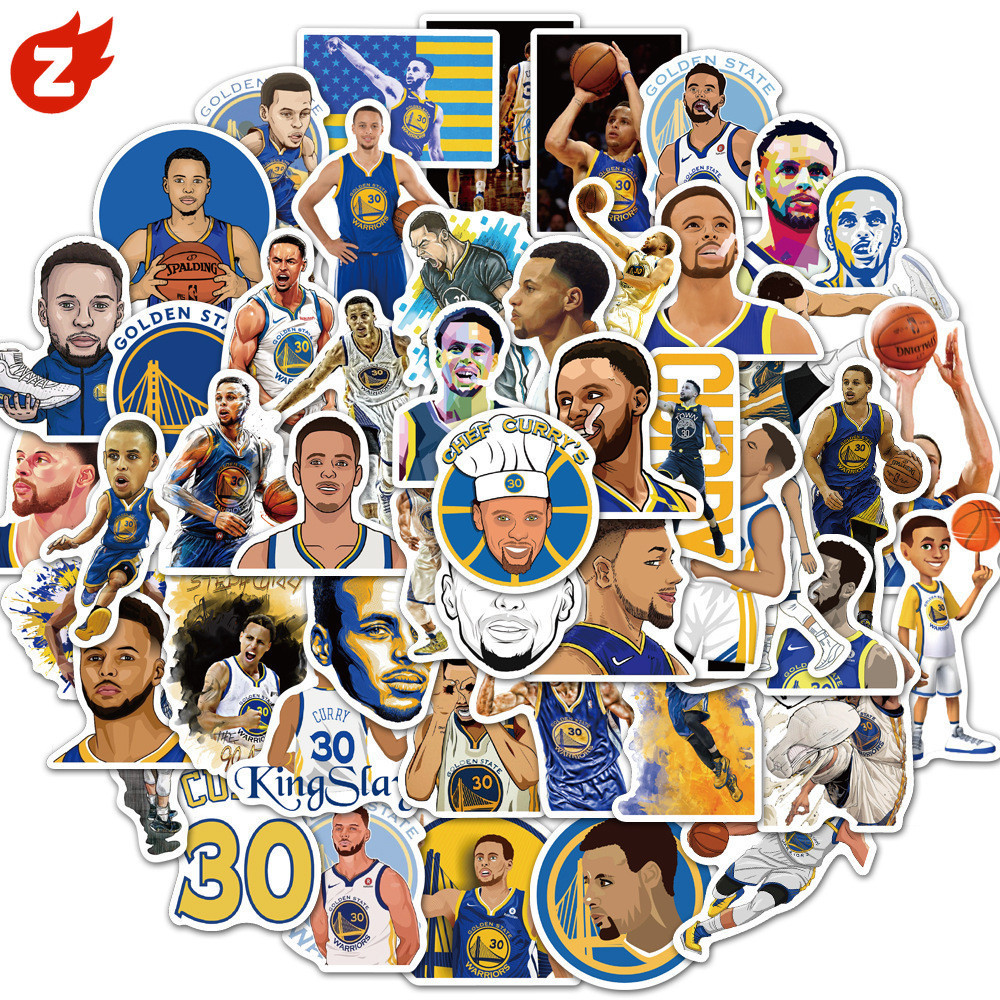 Kobe James Curry Neymar บาสเกตบอลและดาวฟุตบอล ~ 50 ชิ้น/เซ็ต DIY สติ๊กเกอร์กราฟฟิตีกันน้ํา