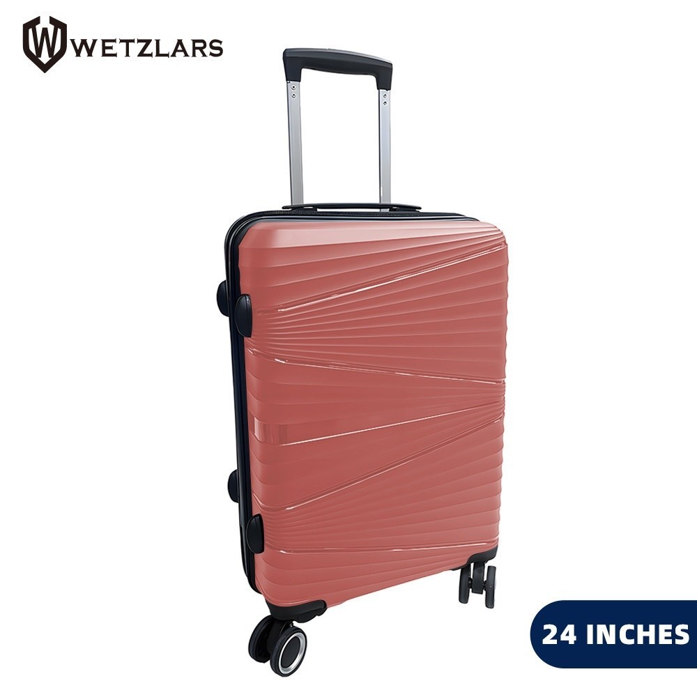 GlobalHouse WETZLARS กระเป๋าเดินทาง 24 นิ้ว รุ่น Cheryl-R24 ขนาด 43x24.5x66.5 สีโรสโกลด์ สินค้าของแท