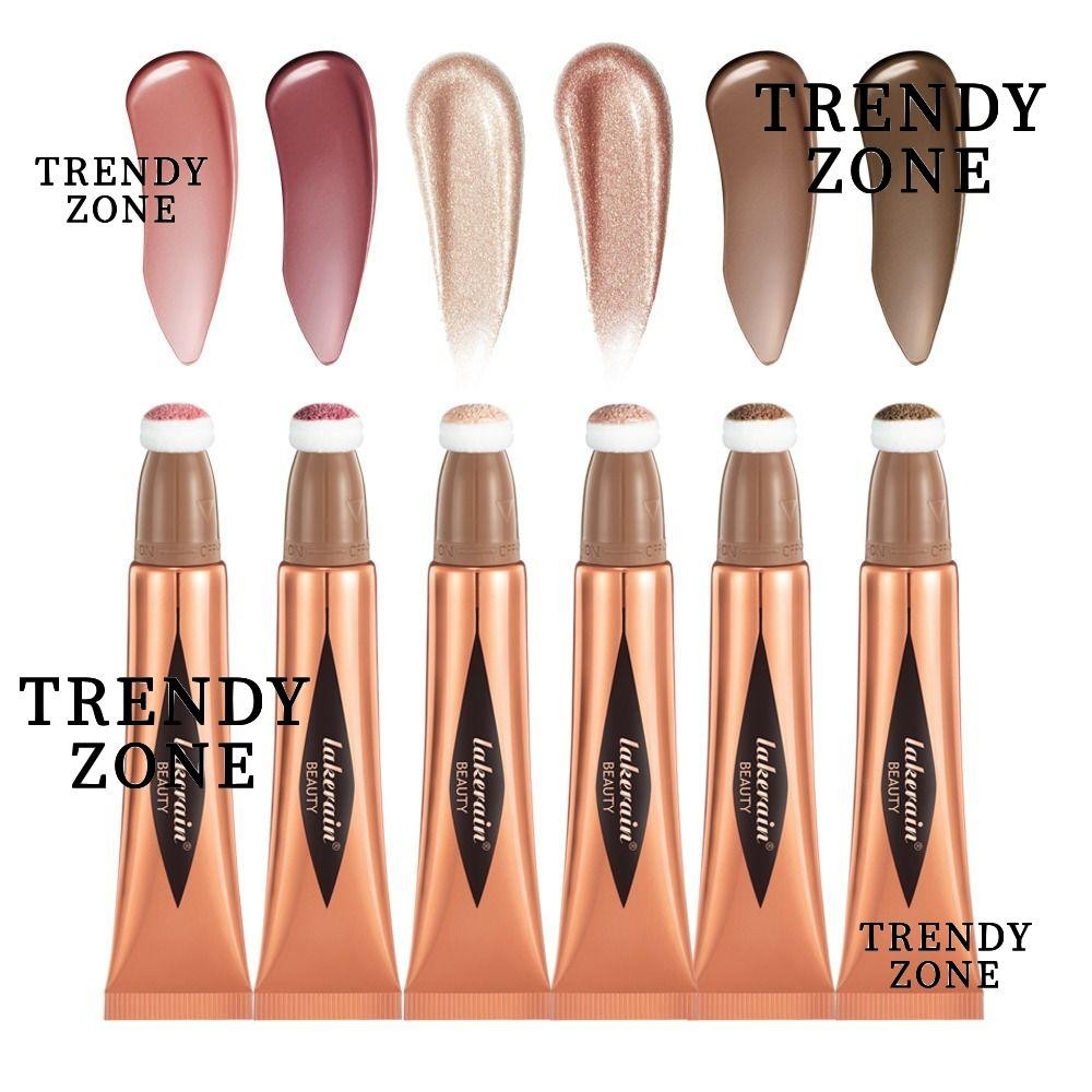 Trendyzone บลัชออนปัดแก้ม คอนทัวร์ เนื้อแมตต์ พร้อมคุชชั่นไฮไลท์