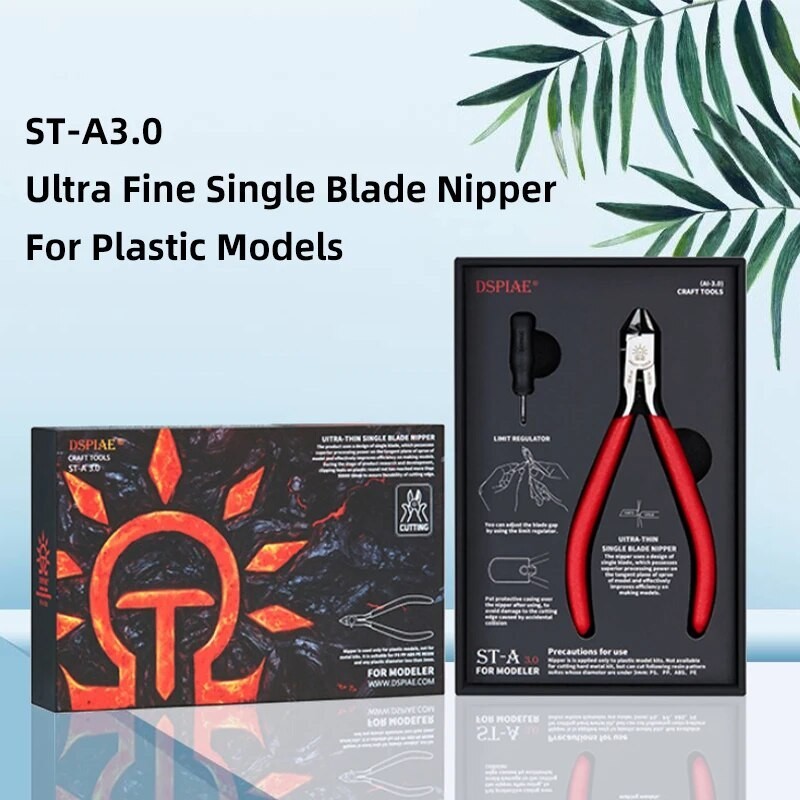 Dspiae ST-A3 คีมหัวฉีดเดี่ยว แบบบางพิเศษ สําหรับโมเดลอาคาร DIY