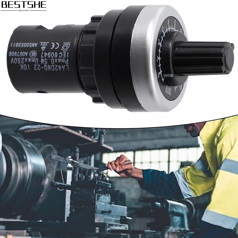 {bestshe}Rotary Potentiometer LA42DWQ 10K Replacement VSD/VFD 22mm Mounting Hole