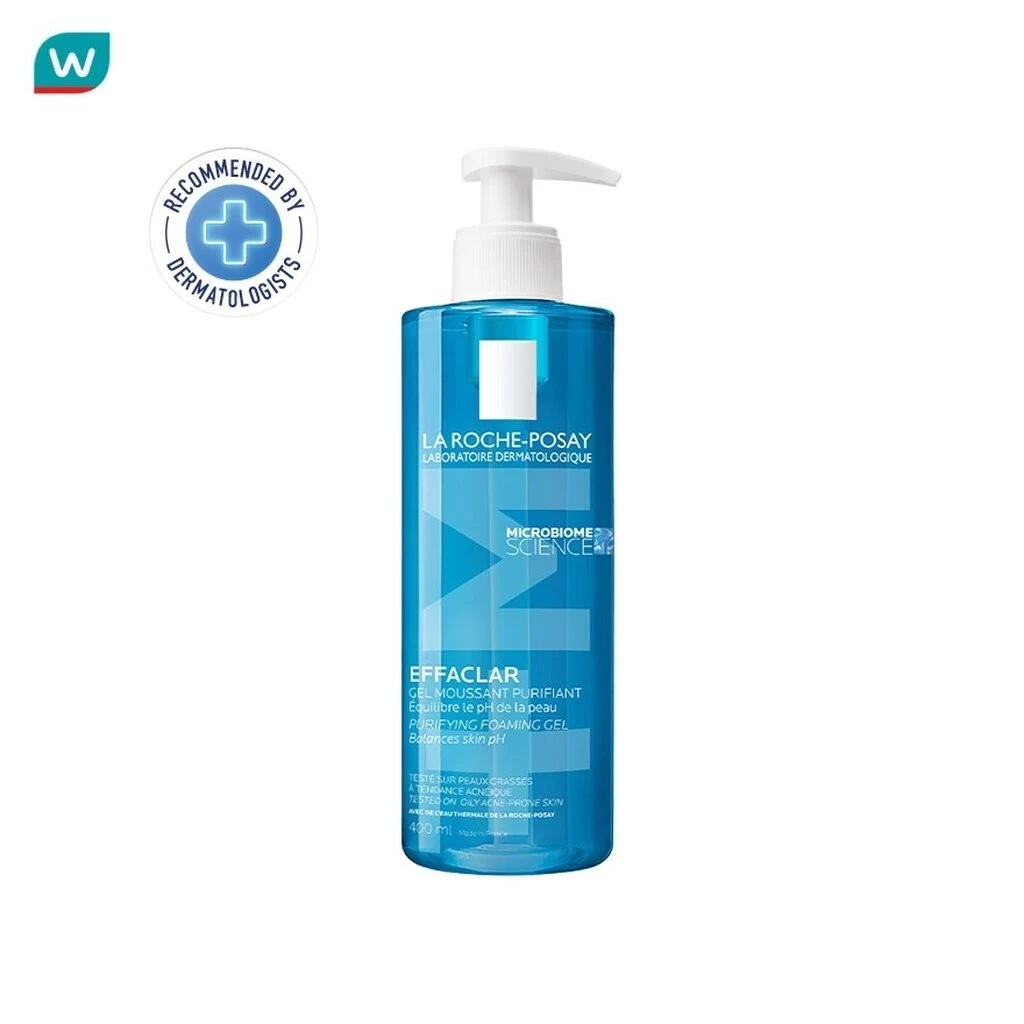 La Roche-Posay เจลล้างหน้า ลา โรช-โพเซย์ เอฟฟาคลาร์ เจล พลัสเอ็ม สีฟ้า 400 มล.