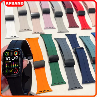 สายซิลิโคนสำหรับ Apple Watch Ultra/SE 3 2 49 มม. 46มม. 45 มม. 41 มม. Series 11 10 9 8 7 IWatch 44 มม. 40 มม. 42 ม
