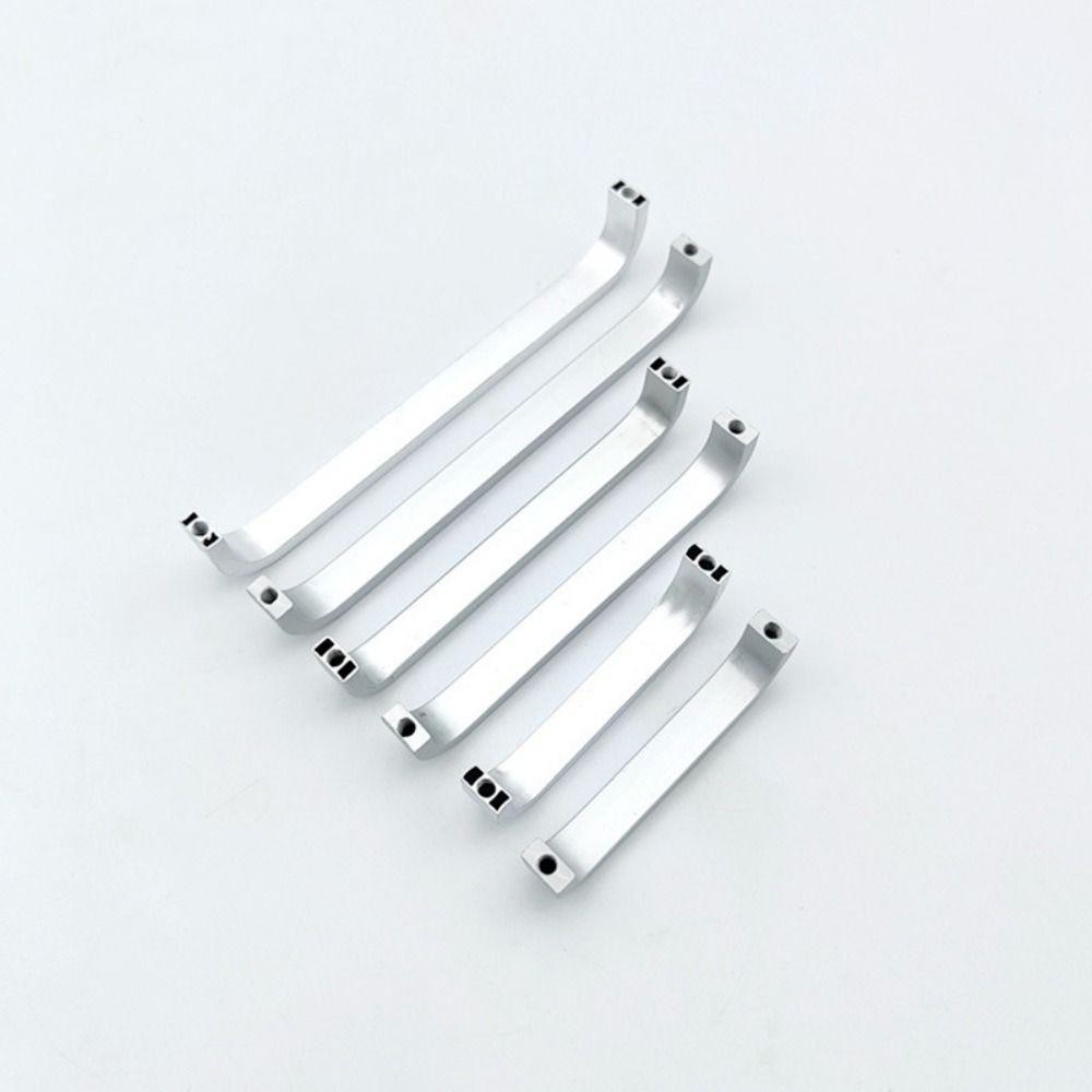 WELLNESSSPOT ที่จับเฟอร์นิเจอร์, 64 มม./96 มม./128 มม.ตู้ประตูสีเงินที่จับตรง,ฮาร์ดแวร์เฟอร์นิเจอร์ Minimalist อลูมิเนียมอัลลอยด์ทนทานลูกบิดประตูห้องครัว - รูปที่ 6